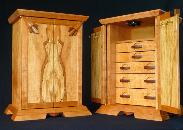 Jewelry Box Cabinet Spalted Maple